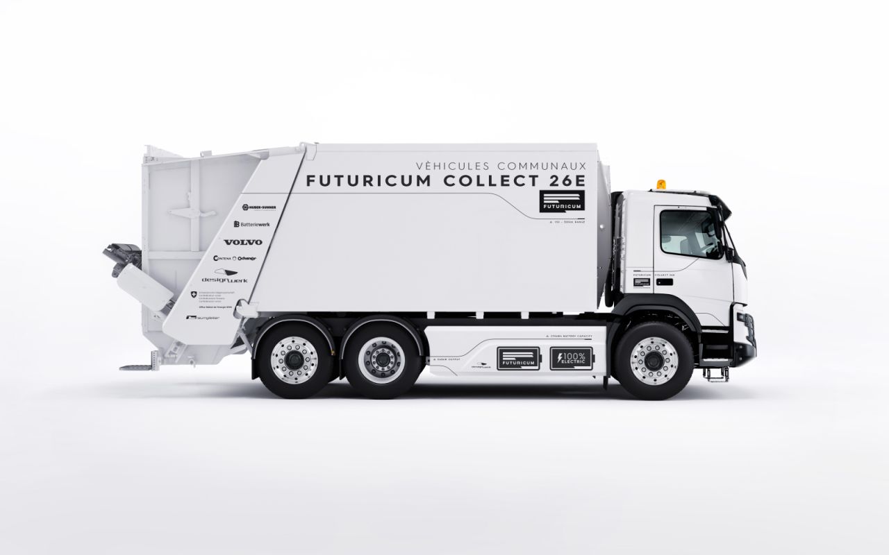 Rückseitig bedruckte Frontfolie für E-LKW | MICHEL ITC