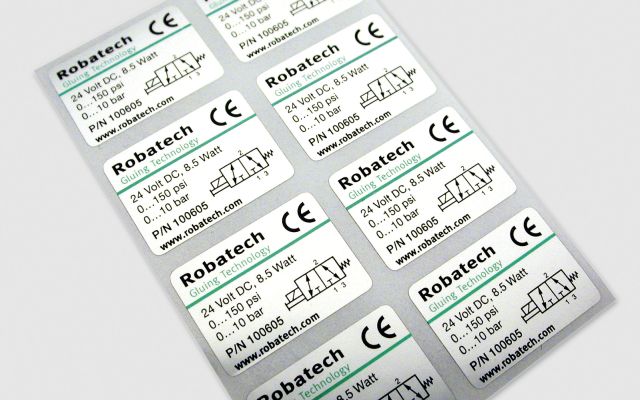 technische Etiketten